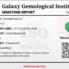 Natural green emerald Panna oval mixed cut gemstone 6.29 carat with GGI certification, oiled treatment