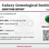 Natural green emerald Panna oval mixed cut gemstone 4.80 carat with GGI certification, oiled treatment