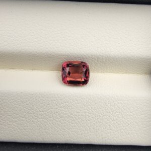 Digital image of a Galaxy Gemological Institute Gemstone Report (Certificate # KHI2609980190) dated September 9, 2026, detailing a 1.27 Carat Cushion & Mixed Cut Natural Rubellite Tourmaline with transparent pinkish purple color.