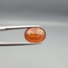 Natural honey-amber Hessonite Garnet Gomed oval cut gemstone 6.12 carat, untreated with natural inclusions