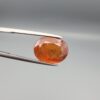 Natural honey-amber Hessonite Garnet Gomed oval cut gemstone 9.38 carat, untreated with natural inclusions