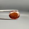 Natural honey-amber Hessonite Garnet Gomed oval cut gemstone 10.56 carat, untreated with natural inclusions