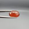 Natural honey-amber Hessonite Garnet Gomed oval cut gemstone 15.38 carat, untreated January birthstone