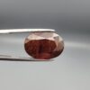 Natural deep red-brown Hessonite Garnet Gomed oval cut gemstone 19.38 carat, untreated January birthstone
