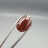 Natural deep red-brown Hessonite Garnet Gomed oval cut gemstone 19.38 carat, untreated January birthstone