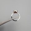 Studio close-up photographs showing the top oval face, 925 stamp, 6.12 weight hallmark, and side profile settings of a natural hessonite gomed sterling silver ring.