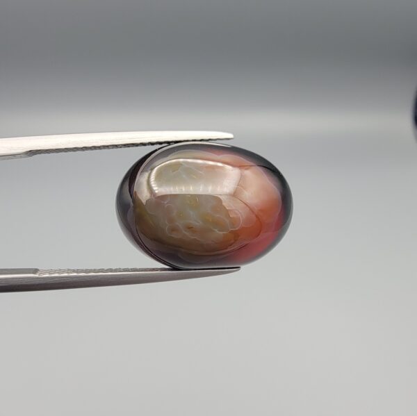 Natural Agate (Aqeeq) – Weight 17.43 Carat – Yellow, Orange, White & Red Multi-Color – Origin Iran