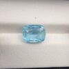 Galaxy Gemological Institute gem report certificate displaying specifications, QR code, and a digital product preview image of a 3.54 carat cushion mixed cut natural aquamarine gemstone.