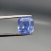 Official GRA Gemological Identification Report displaying the certification details and a photograph of an 8.04 carat, octagon-cut natural unheated pastel blue sapphire gemstone from Sri Lanka.