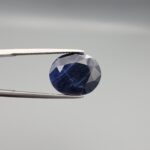 Natural Blue Indigo Sapphire (Neelam) – Weight 12.27 Carats – Origin Afghanistan – Oval Shape – Untreated Unheated